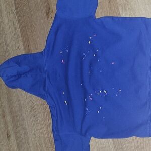 Blue Tc Sp5der Hoodie Mens Size M